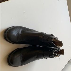 Soft leather ankle boots